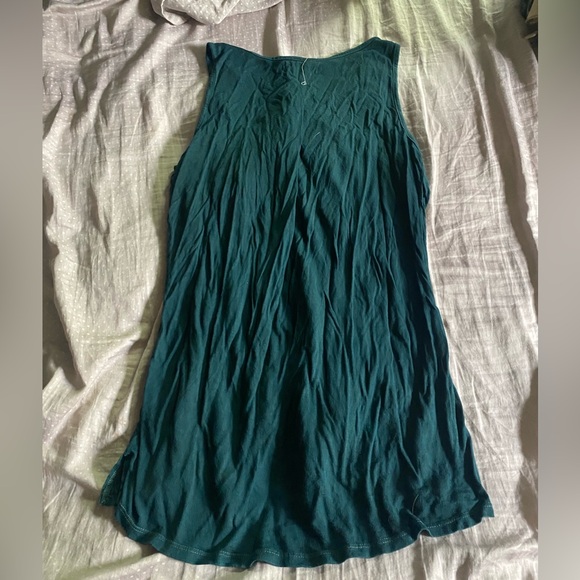 Chic Teal Embroidered Tank Top - Picture 4 of 4